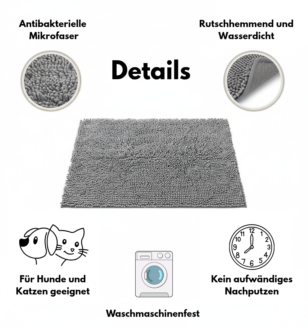 Schmutzfangmatte - Für Hunde und Katzen